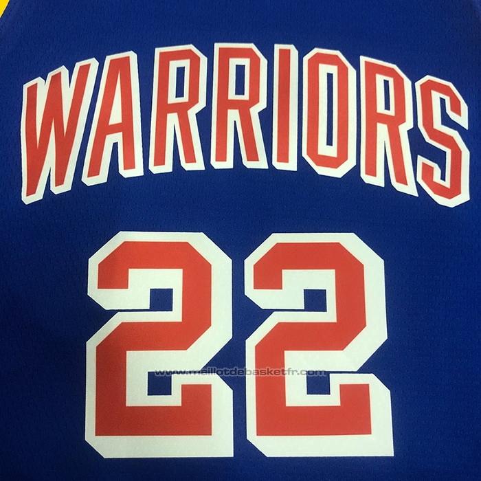 Maillot Golden State Warriors Andrew Wiggins #22 75th Anniversary Bleu